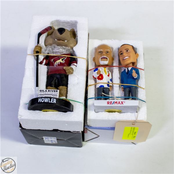 2 BOBBLE HEADS - DON CHERRY/RON MCLEAN