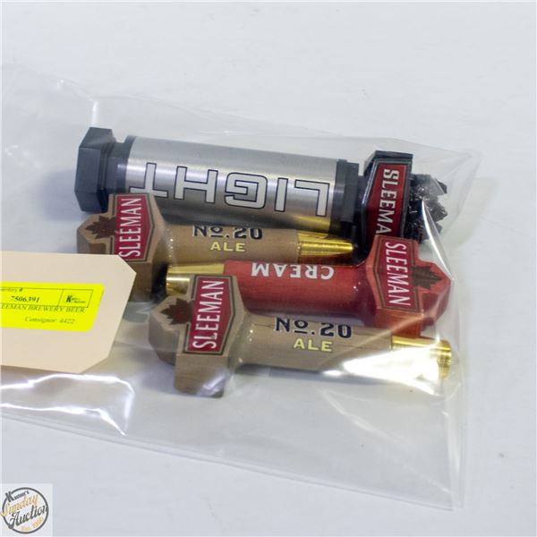 LOT OF 4 SLEEMAN BREWERY BEER TAPS