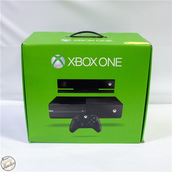XBOX ONE CONSOLE WITH ALL CORDS TWO CONTROLLERS