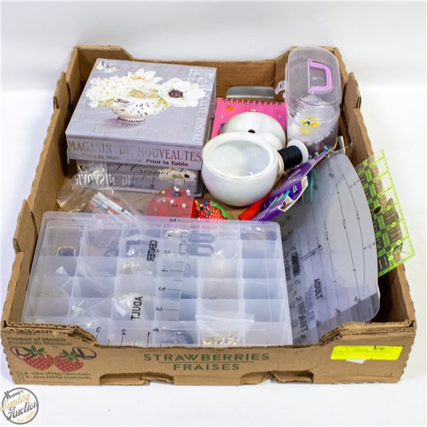 FLAT WITH LOTS OF ARTS & CRAFTS SUPPLIES