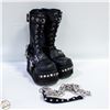 Image 1 : PAIR OF UNISEX LEATHER DEMONIA TRASHVILLE-250