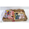 Image 1 : FLAT WITH SEWING SUPPLIES INCL STORAGE