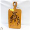 Image 1 : KITIMAT B.C. HAIDA SALMON CARVED WOOD CUTTING