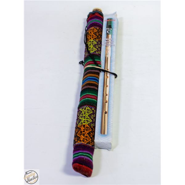 IRISH PENNY WHISTLE & ECUADOR WOOD FLUTE