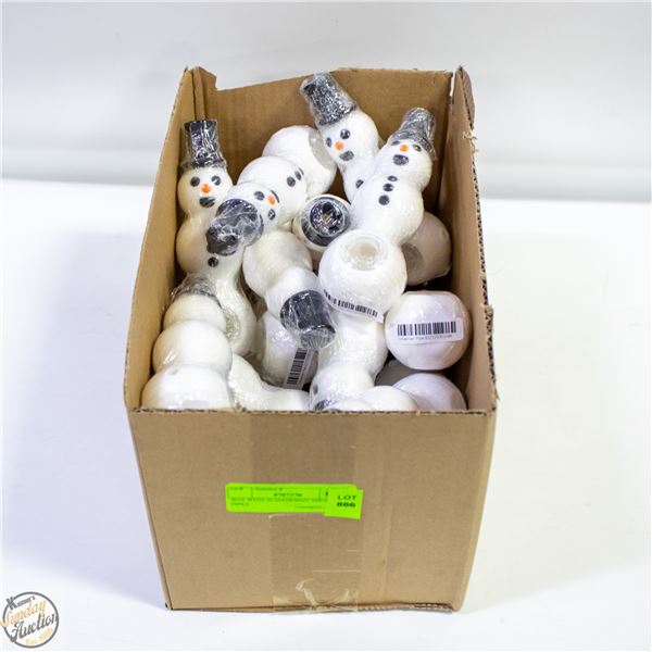BOX WITH 20 SNOWMAN SMOKING PIPES