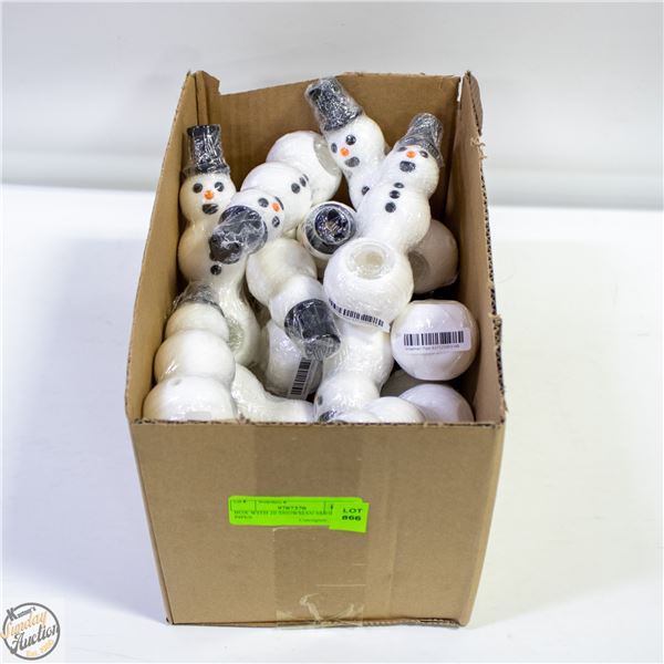 BOX WITH 20 SNOWMAN SMOKING PIPES