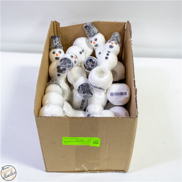 BOX WITH 20 SNOWMAN SMOKING PIPES
