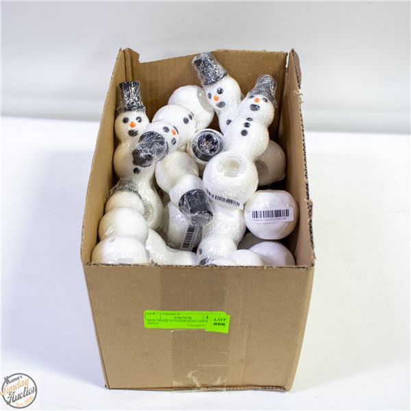 BOX WITH 20 SNOWMAN SMOKING PIPES