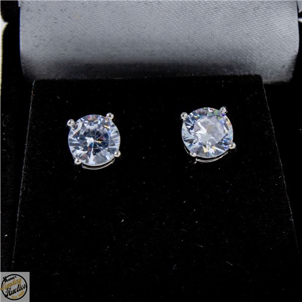 #4083-STAMPED 925 SILVER EARRINGS WITH