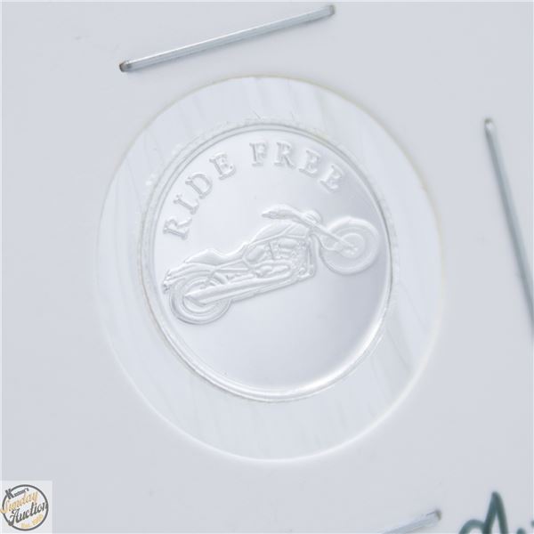 #4071-.999 FINE SILVER TOKEN WITH RIDE FREE