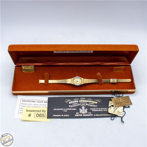 JULES JURGENSEN NEW DIAMOND WATCH