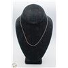 Image 1 : STERLING SILVER NECKLACE, 16 INCH LONG