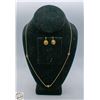 Image 1 : 12K 1/20 GF GOLD FILLED NECKLACE & EARRINGS SET
