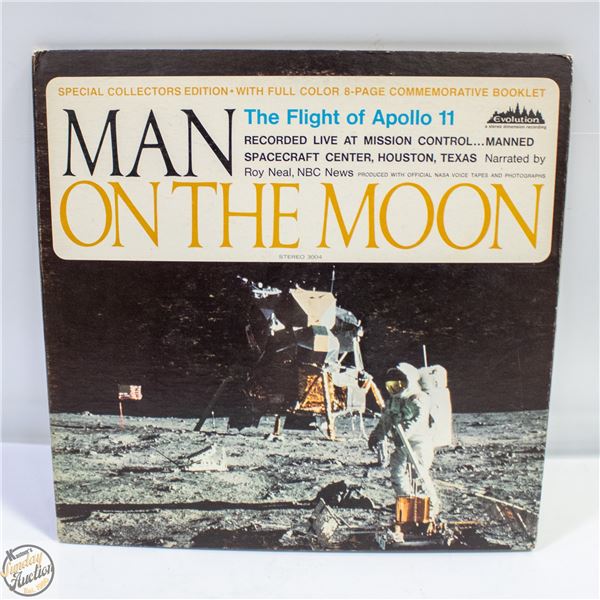 VINTAGE 1969 LP MAN ON THE MOON, THE FLIGHT