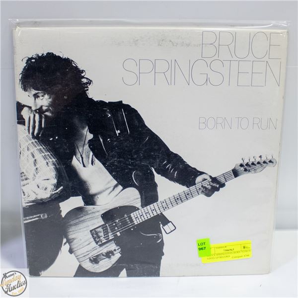BRUCE SPRINGSTEIN BORN TO RUN VINYL LP RECORD