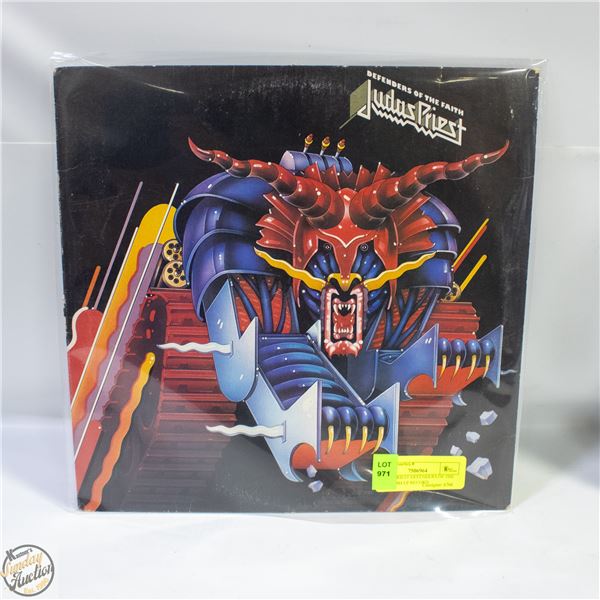 JUDAS PRIEST DEFENDERS OF THE FAITH 1984 LP RECORD