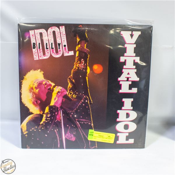 BILLY IDOL VITAL IDOL 1987 VINYL LP RECORD