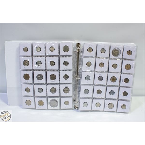 COINS BINDER 200 IN 2X2'S IN POCKETED SHEETS OF