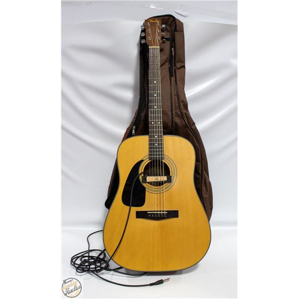 FENDER ACOUSTIC GUITAR WITH ELECTRIC PICKUP