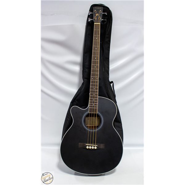 TARIO GB-4T ACOUSTIC BASS GUITAR WITH CASE
