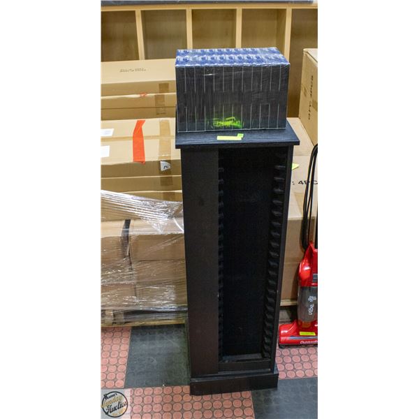 VHS RACK WITH 24 BLANK VHS NEW