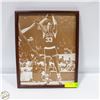 Image 1 : VINTAGE FRAMED LARRY BIRD PHOTO 12" X 15"