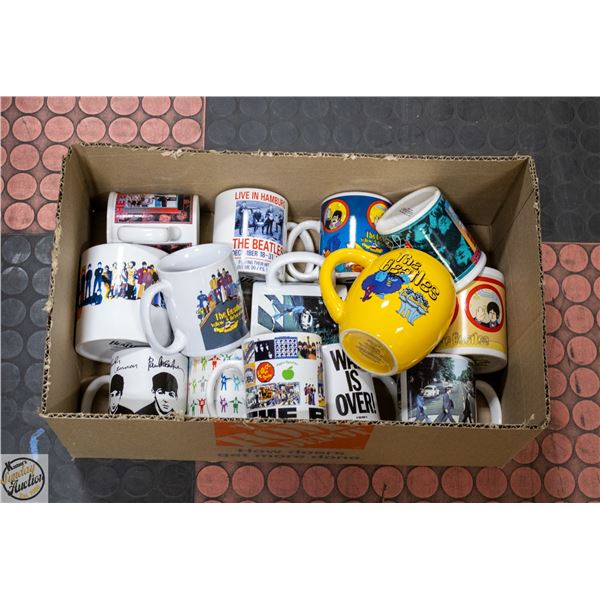 LOT OF COLLECTIBLE BEATLES MUGS
