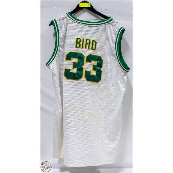 VINTAGE ADIDAS LARRY BIRD #33 JERSEY - HAS STAINS