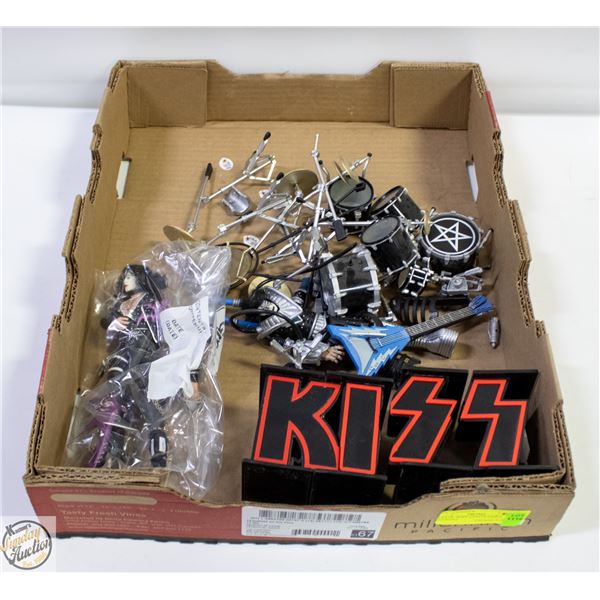 FLAT OF "KISS" COLLECTABLE FIGURINES