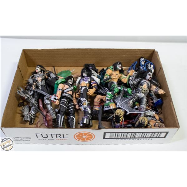 FLAT OF "KISS" COLLECTABLE FIGURINES