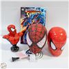 Image 1 : SPIDERMAN + SUPERMAN COLLECTABLES