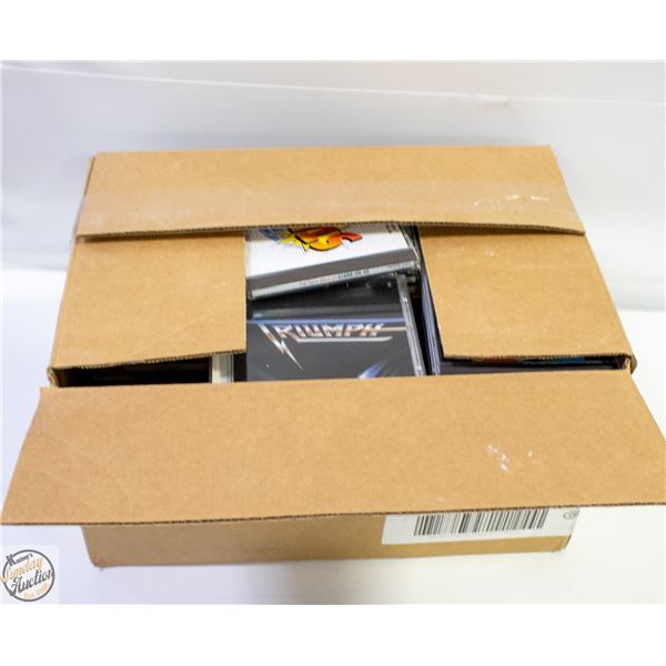 BOX FILLED WITH ASSORTED CDS