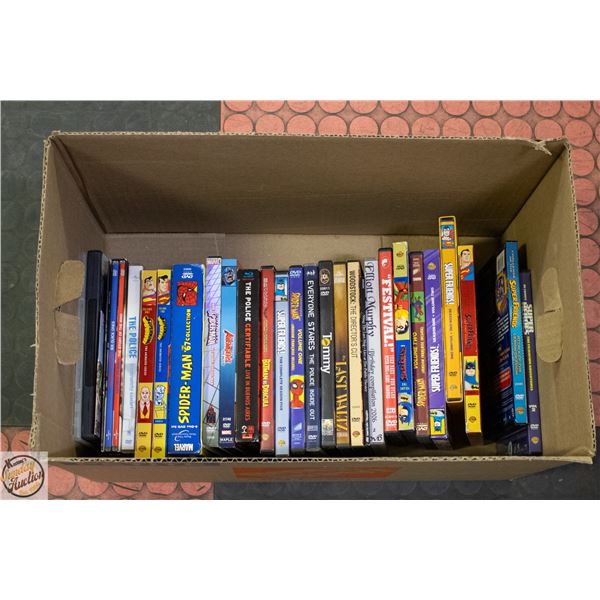 BOX OF VARIOUS DVD MOVIES