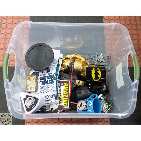 TOTE HALF FILLED WOTH ESTATE ITEMS INCLUDING