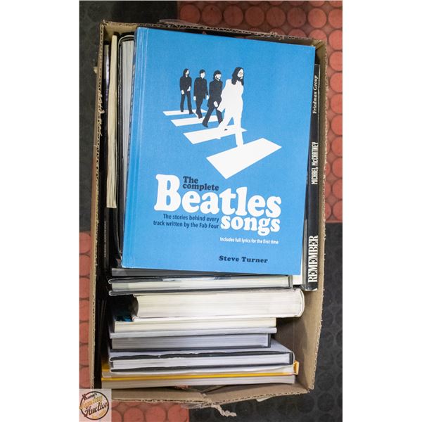 BOX FULL OF BEATLES BOOKS