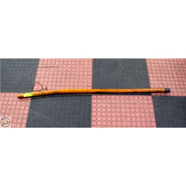 POLISHED WOOD WALKING STICK