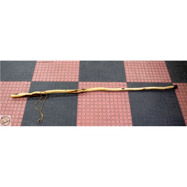 POLISHED WOOD WALKING STICK