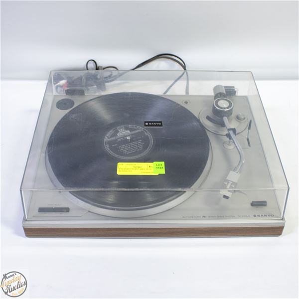 VTG SANYO TURN TABLE, AUTO RETURN, PLL