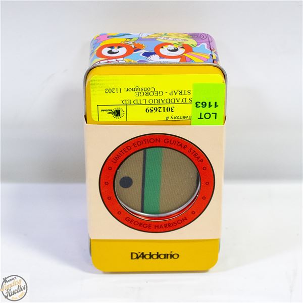 BEATLES D'ADDARIO LTD ED. GUITAR STRAP - GEORGE