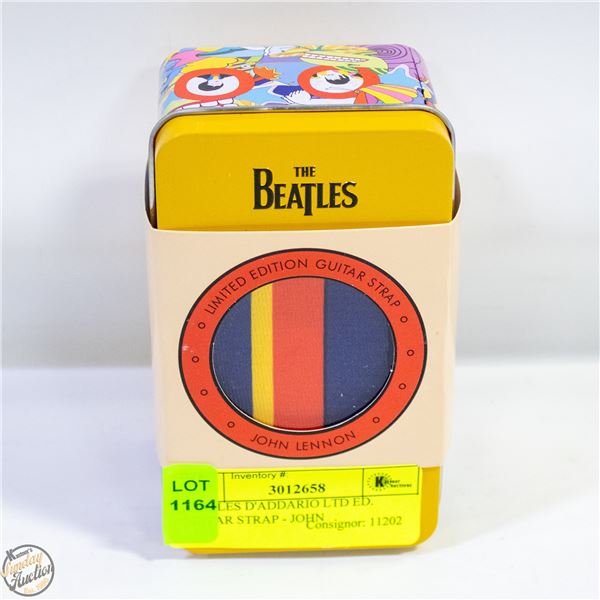 BEATLES D'ADDARIO LTD ED. GUITAR STRAP - JOHN
