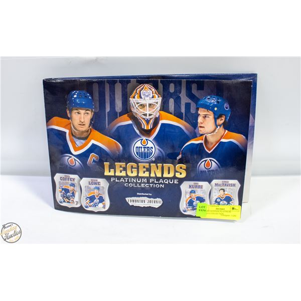 OILERS LEGENDS PLATINUM PLAQUE COLLECTION