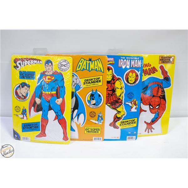 LOT OF FOUR MARVEL DESKTOP STANDEES