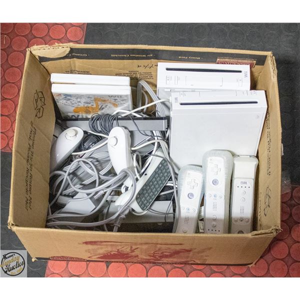 LOT OF Wii CONSOLES CONTROLLERS GAMES