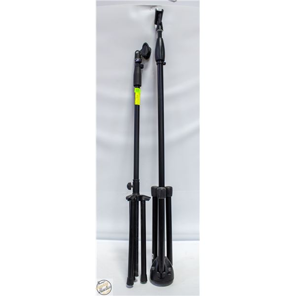PAIR OF MICROPHONE STANDS