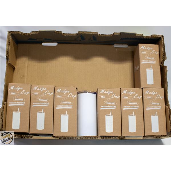 8 NEW 12 OZ VACUUM INSULATED DOUBLE WALL