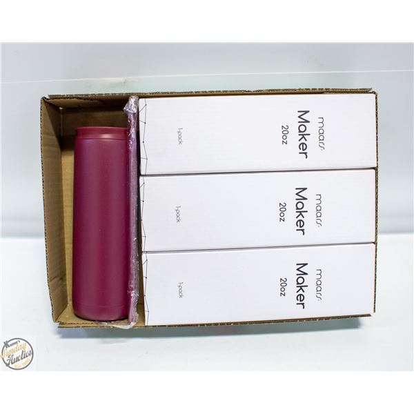 (4) NEW MAARS MAKER 20 OZ TRAVEL THERMOS