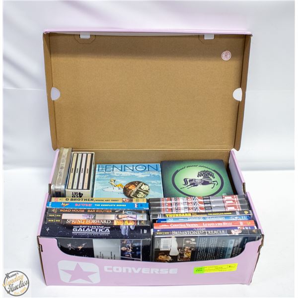 JOHN LENNON CDS + DVDS ASSORTED TOGETHER