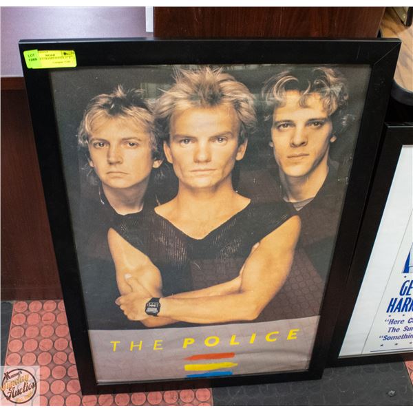 THE POLICE FRAMED POSTER 22" X 32"