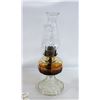 Image 1 : VINTAGE EAPG OIL LAMP WITH SOME OIL &