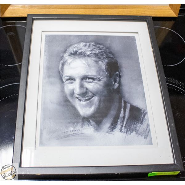 FRAMED LARRY BIRD CELTICS PRINT
